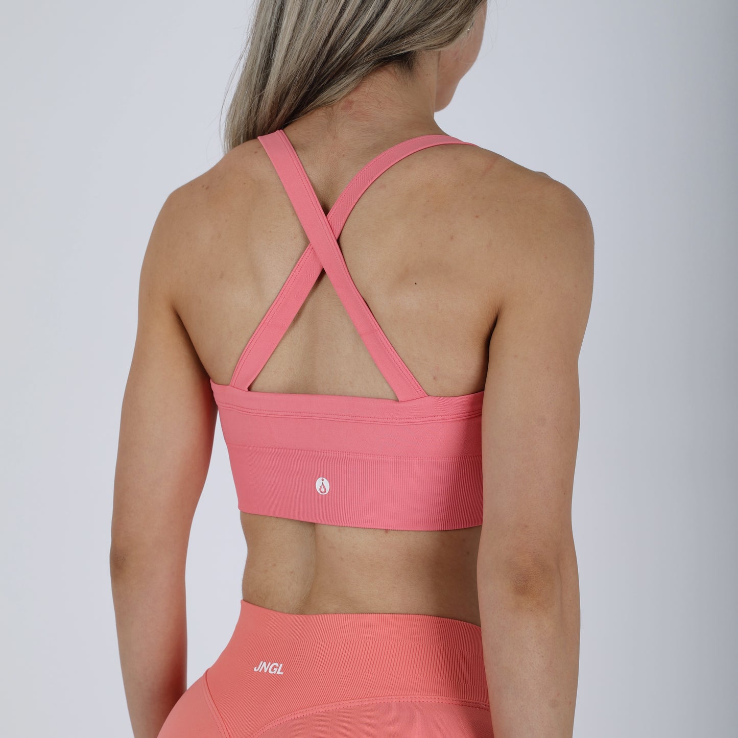 Versatile Seamless Cross Back Sports Bra