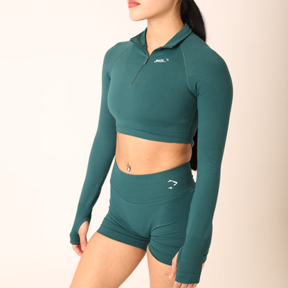 Avancer Seamless Cropped 1/4 Zip