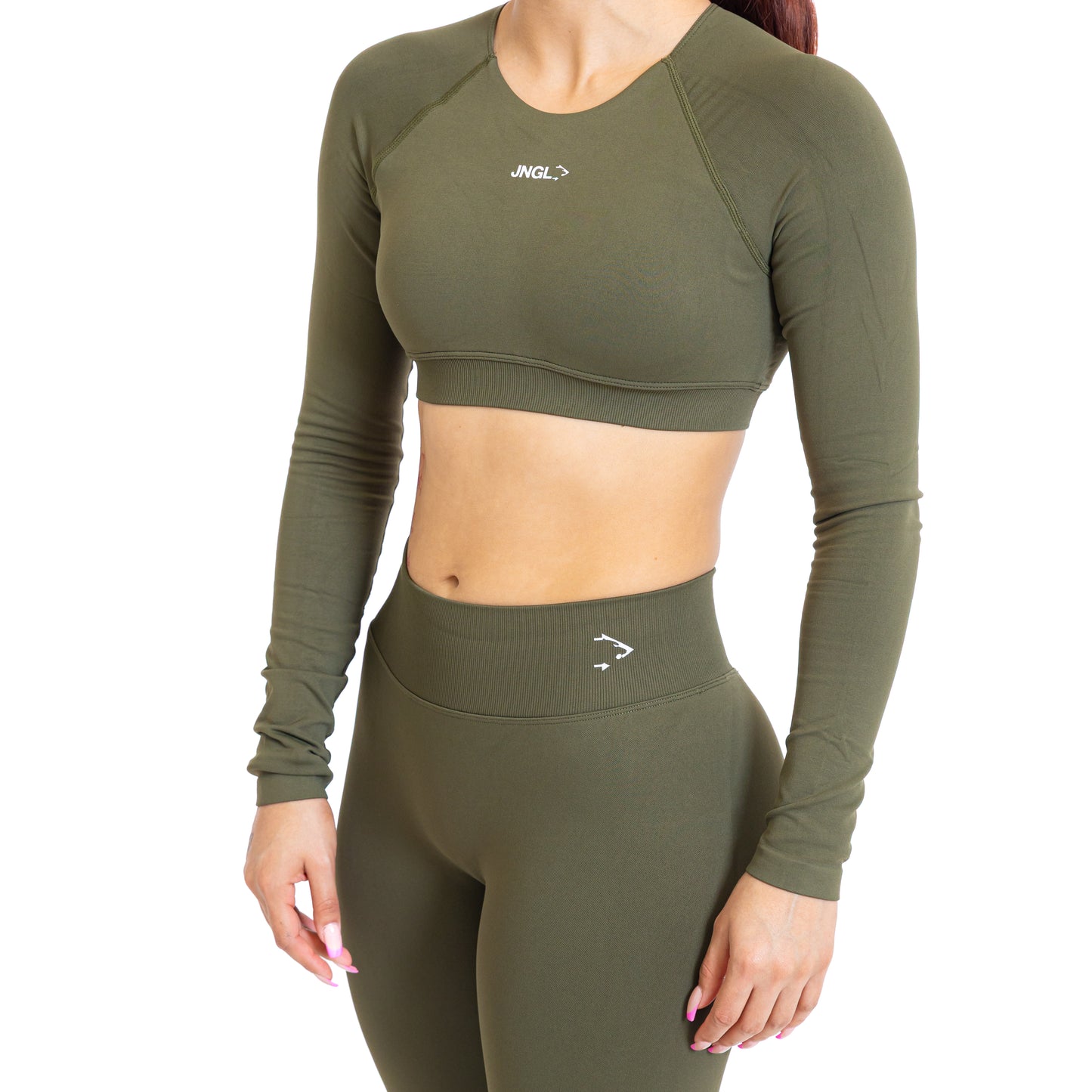 Avancer Seamless Cropped Long Sleeve T