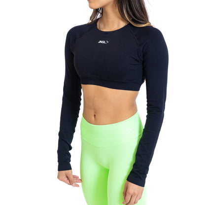 Avancer Seamless Cropped Long Sleeve T