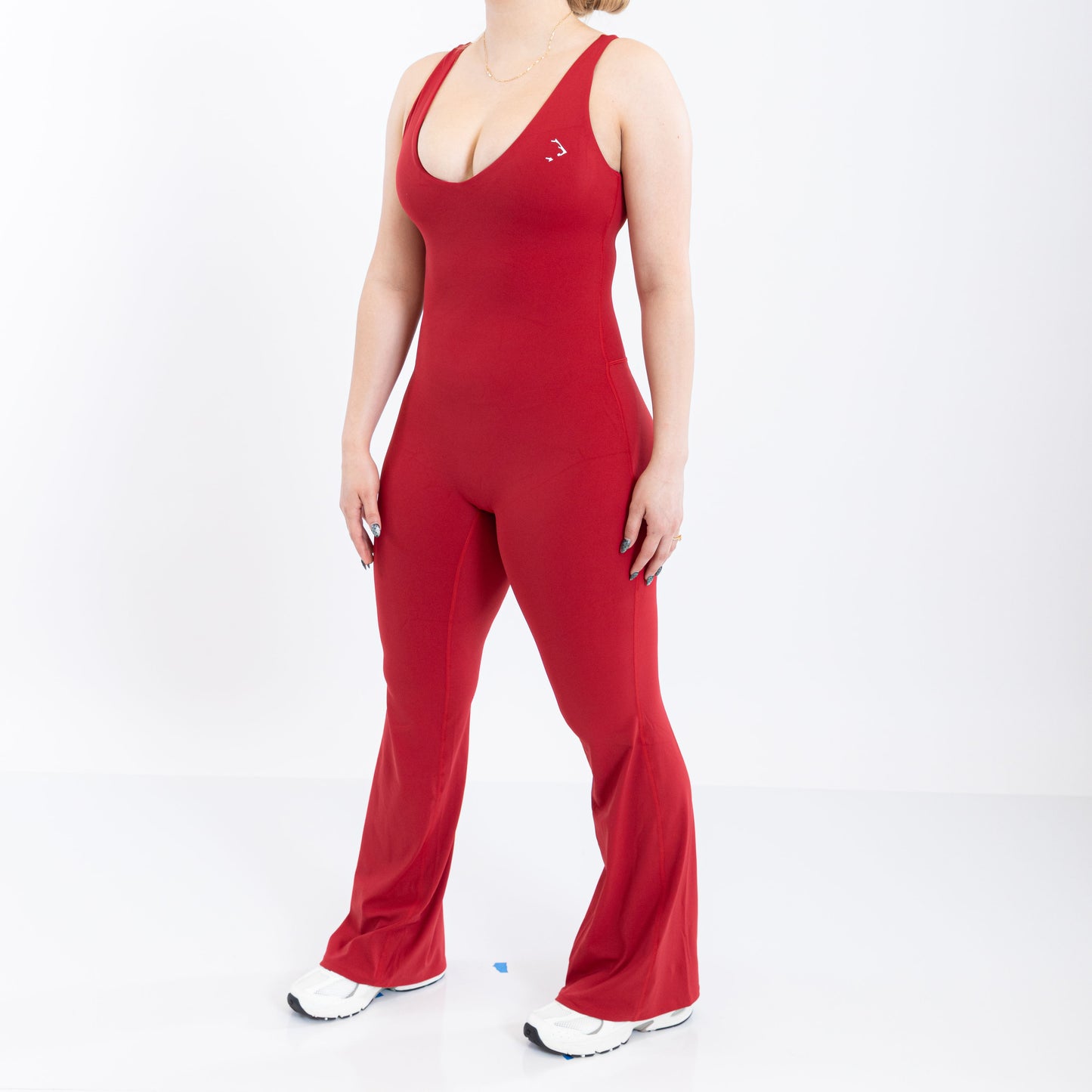 Shape U Back Full Length Flared Onesie