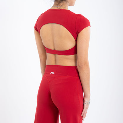 Shape Open Back Cropped T
