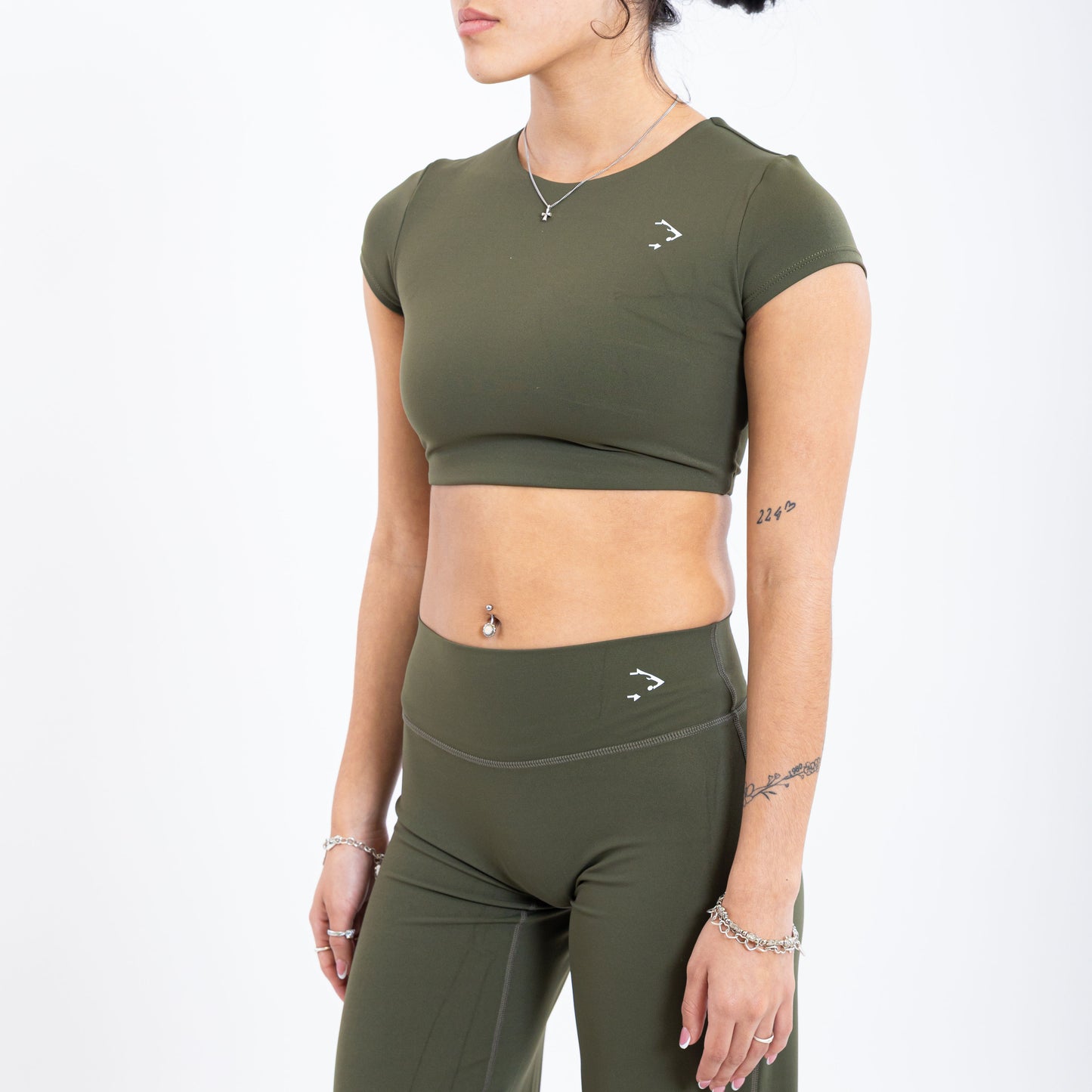 Shape Open Back Cropped T