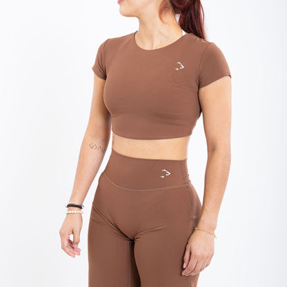 Shape Open Back Cropped T