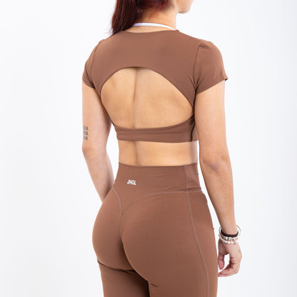 Shape Open Back Cropped T